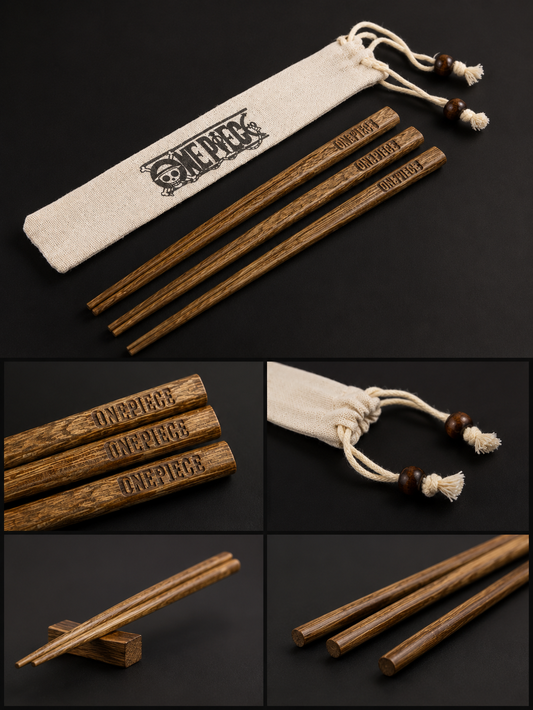 Set 4 Palillos One Piece