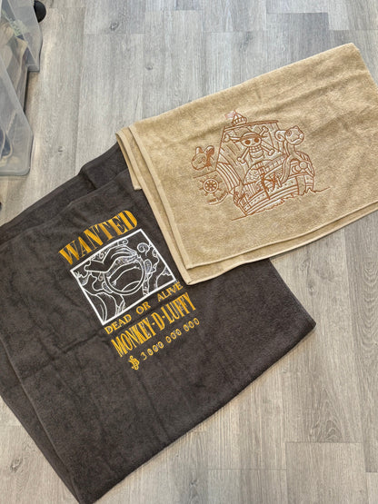 🧣Toalla bordada 70x140cm, 100% algodón (bordado extra grande) ⛱️