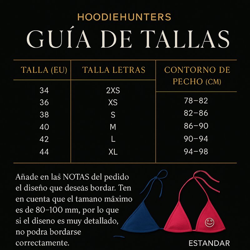 Bikini Bordado Personalizable.