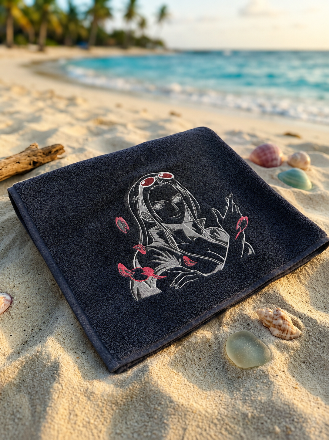 🧣Toalla bordada 70x140cm, 100% algodón (bordado extra grande) ⛱️