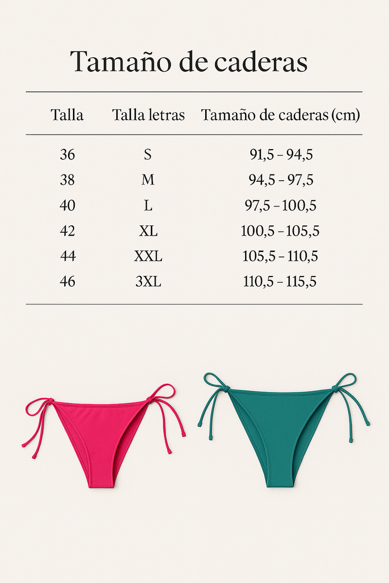 Braga Bikini Bordado Personalizable
