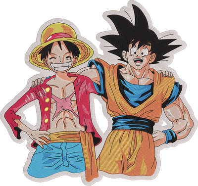 Luffy & Goku  One Piece