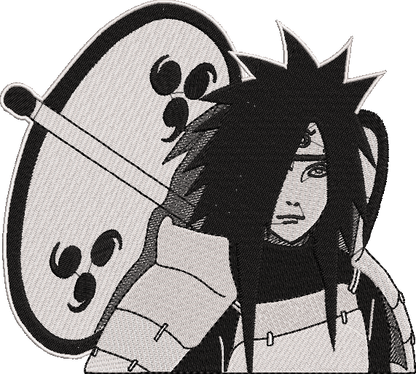 Madara Black and White Naruto