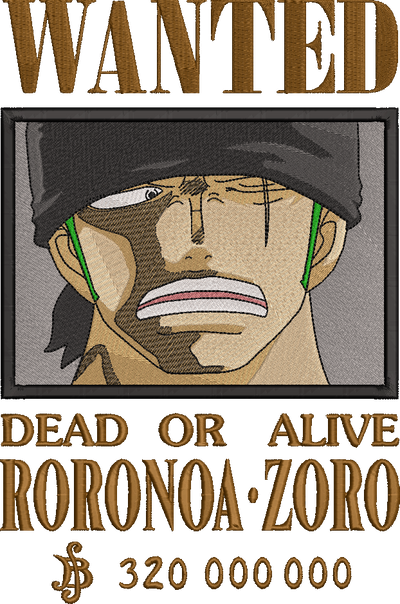 Zoro Bounty One Piece